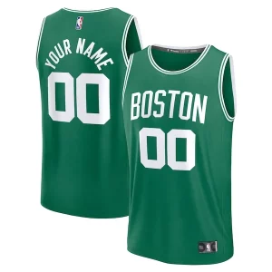 Bellissimo Fascinante Boston Celtics Fast Break Custom Jersey Icon Edition Kelly Green/White/Black