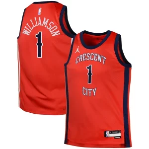 Moderno Bellissimo Zion Williamson New Orleans Pelicans Jordan Brand Swingman Jersey Statement Red