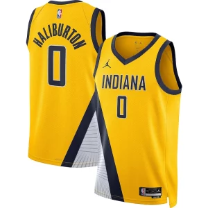 Eccezionale Pratico Versatile Tyrese Haliburton Indiana Pacers Jordan Brand Unisex Swingman Jersey Statement Edition Gold