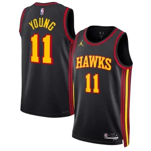 Delizioso Trae Young Atlanta Hawks Jordan Brand Unisex Swingman Jersey Statement Edition Black