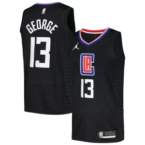 Duraturo Paul George LA Clippers Jordan Brand Nike Swingman Player Jersey Statement Edition Black