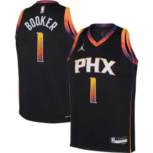 Accattivante Devin Booker Phoenix Suns Jordan Brand Youth Swingman Jersey Statement Edition Black