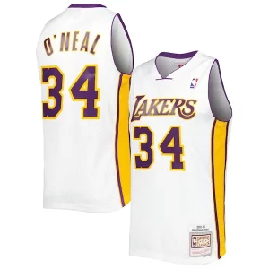 Resistente Fascinante Shaquille O'Neal Los Angeles Lakers 2001/02 Hardwood Classics Swingman Jersey White