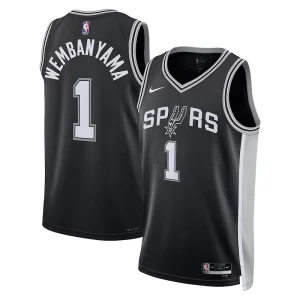 Meraviglioso Victor Wembanyama San Antonio Spurs Nike Unisex 2023 NBA Draft First Round Pick Swingman Jersey Icon Edition Black