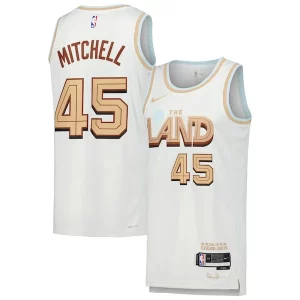Trendy Donovan Mitchell Cleveland Cavaliers Nike Swingman Player Jersey City Edition White