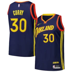 Fantastico Stephen Curry Golden State Warriors Nike Swingman Player Jersey City Edition Royal