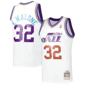 Elegante Incantevole Duraturo Karl Malone Utah Jazz 1991/92 Hardwood Classics Reload 3.0 Swingman Jersey White
