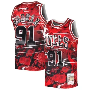 Classico Dennis Rodman Chicago Bulls 1997/98 Hardwood Classics Lunar New Year Swingman Jersey Red