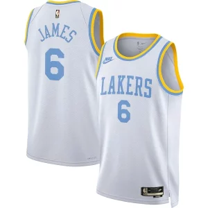 Incantevole LeBron James Los Angeles Lakers Nike Swingman Jersey Classic Edition White