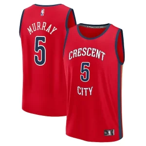 Splendido Resistente Elegante Dejounte Murray New Orleans Pelicans Youth Fast Break Replica Player Jersey Statement Edition Red