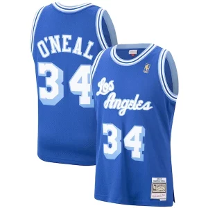 Accattivante Shaquille O'Neal Los Angeles Lakers Hardwood Classics Swingman Jersey Royal/Purple/Gold