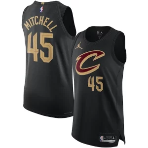 Trendy Donovan Mitchell Cleveland Cavaliers Jordan Brand Authentic Player Jersey Statement Edition Black