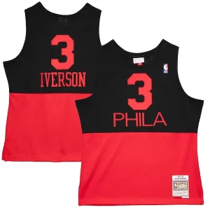Stupendo Raffinato Splendido Allen Iverson Philadelphia 76ers 2003/04 Hardwood Classics Reload 2.0 Swingman Jersey Black