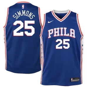 Trendy Versatile Ben Simmons Philadelphia 76ers Nike Youth Swingman Jersey Royal Icon Edition/White