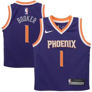 Incantevole Meraviglioso Ottimo Devin Booker Phoenix Suns Nike Preschool Replica Jersey Purple Icon Edition