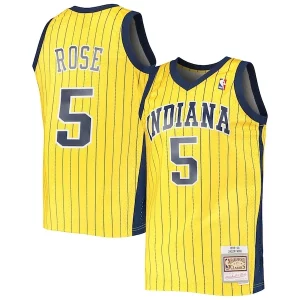 Comodo Moderno Carino Jalen Rose Indiana Pacers 1999/00 Hardwood Classics Swingman Jersey Gold