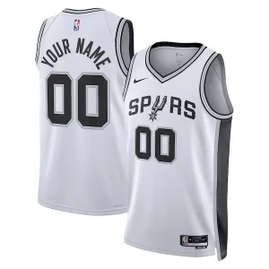 Trendy Fantastico Incantevole San Antonio Spurs Nike Unisex Swingman Custom Jersey White Association Edition