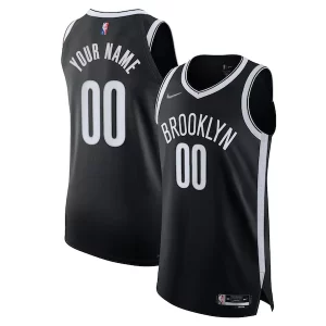Robusto Brooklyn Nets Nike 2021/22 Diamond Authentic Custom Jersey Icon Edition Black