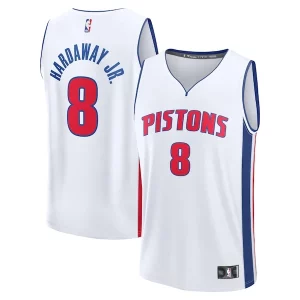 Splendido Accattivante Tim Hardaway Jr. Detroit Pistons Fast Break Replica Player Jersey Association Edition White