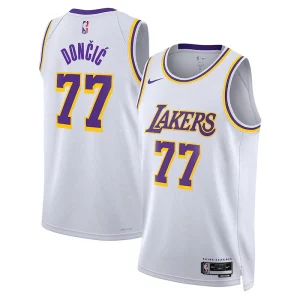Comodo Magnifico Fantastico Luka Dončić Los Angeles Lakers Nike Association Edition Unisex Swingman Jersey White