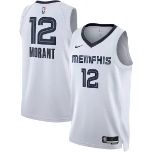 Resistente Prestigioso Ja Morant Memphis Grizzlies Nike Unisex Swingman Jersey Association Edition White/Navy