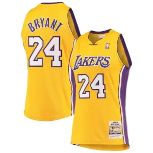 Lussuoso Delizioso Men's Los Angeles Lakers Kobe Bryant Gold Hardwood Classics 2008 09 Authentic Jersey