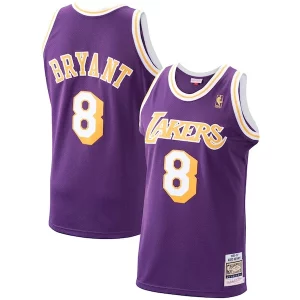 Fascinante Men's Los Angeles Lakers Kobe Bryant Purple 1996/97 Hardwood Classics Authentic Jersey/Gold/Royal