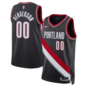 Delizioso Bellissimo Accattivante Scoot Henderson Portland Trail Blazers Nike Unisex 2023 NBA Draft Swingman Jersey Icon Edition Black