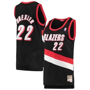 Pratico Versatile Sofisticato Clyde Drexler Portland Trail Blazers Women's 1991/92 Hardwood Classics Swingman Jersey Black