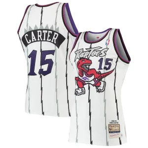 Magnifico Versatile Gorgeous Vince Carter Toronto Raptors 1998/99 Hardwood Classics Authentic Jersey White
