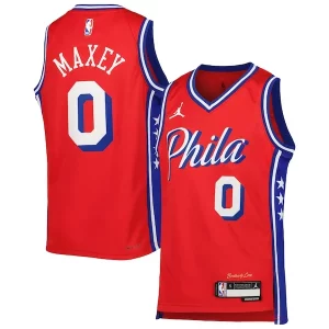 Magnifico Fascinante Tyrese Maxey Philadelphia 76ers Jordan Brand Youth Swingman Jersey Statement Edition Red