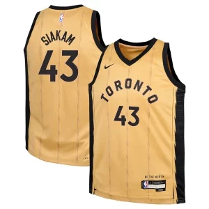 Stupendo Pascal Siakam Toronto Raptors Nike Youth Swingman Replica Jersey City Edition Gold