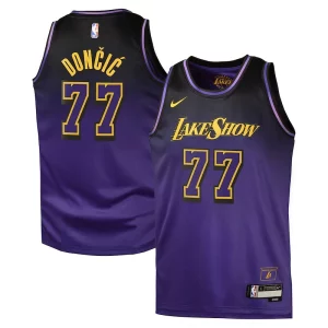 Carino Eccezionale Sofisticato Luka Dončić Los Angeles Lakers Nike City Edition Swingman Jersey 2024 Purple