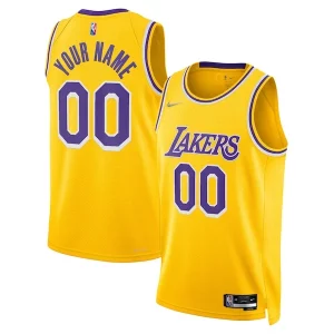 Meraviglioso Magnifico Trendy Los Angeles Lakers Nike 2021/22 Diamond Swingman Custom Jersey Icon Edition Gold