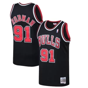 Bellissimo Dennis Rodman Chicago Bulls 1997/98 Hardwood Classics Swingman Jersey Black