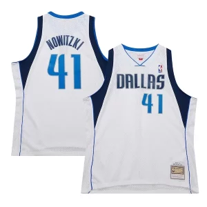 Cool Meraviglioso Splendido Dirk Nowitzki Dallas Mavericks 2010/11 Hardwood Classics Swingman Jersey White