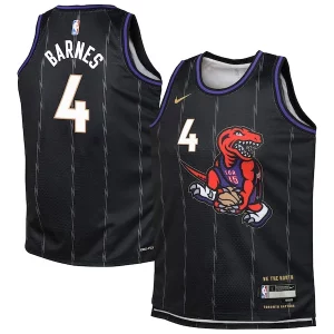 Prestigioso Robusto Attraente Scottie Barnes Toronto Raptors Nike Youth 2024/25 Swingman Player Jersey City Edition Black