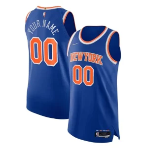Attraente Accattivante New York Knicks Nike 2021/22 Diamond Swingman Authentic Custom Jersey Icon Edition Blue