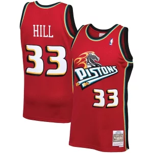 Eccezionale Grant Hill Detroit Pistons 1999/00 Hardwood Classics Swingman Jersey Red