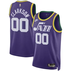 Attraente Moderno Eccezionale Jordan Clarkson Utah Jazz Nike Unisex Swingman Replica Jersey Classic Edition Purple