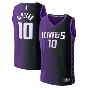 Fantastico Fascinante DeMar DeRozan Sacramento Kings Fast Break Replica Jersey Statement Edition Purple