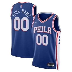 Incantevole Fantastico Trendy Philadelphia 76ers Nike 2021/22 Diamond Swingman Custom Jersey Icon Edition Royal