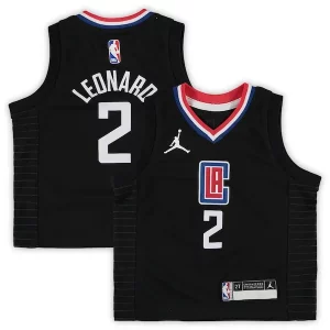 Cool Stupendo Kawhi Leonard LA Clippers Jordan Brand Toddler 2020/21 Jersey Black Statement Edition