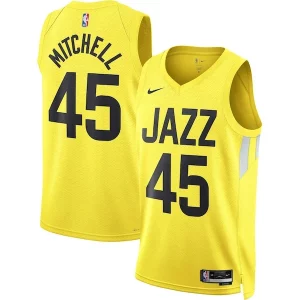 Lussuoso Incantevole Donovan Mitchell Utah Jazz Nike Unisex Swingman Jersey Icon Edition Gold
