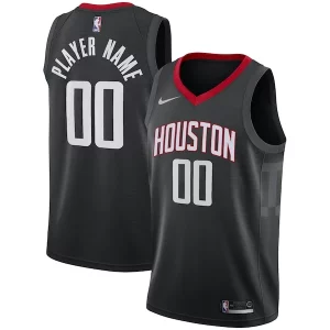 Incantevole Houston Rockets Nike Swingman Custom Jersey Black Statement Edition