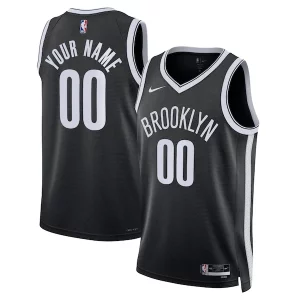 Robusto Pratico Versatile Brooklyn Nets Nike Unisex Swingman Custom Jersey Black Icon Edition