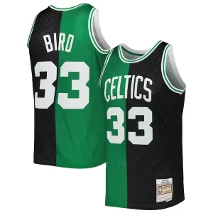 Classico Larry Bird Boston Celtics Hardwood Classics 1985/86 Split Swingman Jersey Black/Kelly Green
