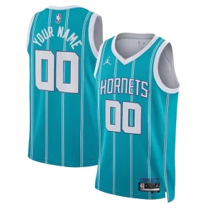 Trendy Resistente Charlotte Hornets Jordan Brand Unisex Swingman Custom Jersey Teal Icon Edition