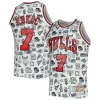 Splendido Delizioso Fantastico Toni Kukoc Chicago Bulls 1997/98 Hardwood Classics Doodle Swingman Jersey White