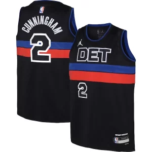 Stupendo Cade Cunningham Detroit Pistons Jordan Brand Youth Swingman Jersey Statement Edition Black